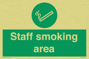 Staff smoking area